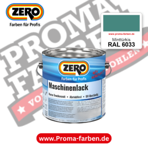Zero Maschinenlack RAL 6033 Minttürkis – seidenmatter Alkydharz-Maschinenlack, online kaufen bei Proma Farben