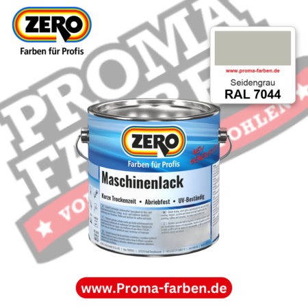 Zero Maschinenlack RAL 7044 Seidengrau – seidenmatter Alkydharz-Maschinenlack, online kaufen bei Proma Farben