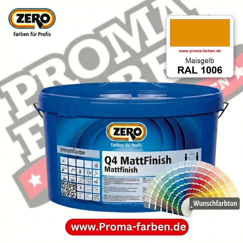ZERO Q4 MattFinish RAL 1006 Maisgelb – im ZERO-MiX-System, online kaufen bei Proma Farben