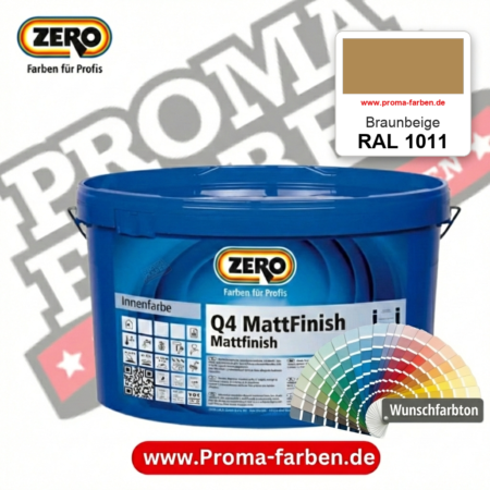 ZERO Q4 MattFinish RAL 1011 Braunbeige – im ZERO-MiX-System, online kaufen bei Proma Farben