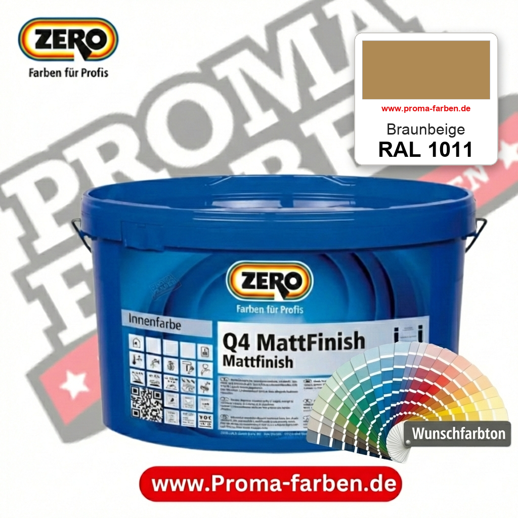 ZERO Q4 MattFinish RAL 1011 Braunbeige – im ZERO-MiX-System, online kaufen bei Proma Farben