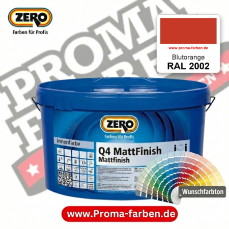 ZERO Q4 MattFinish RAL 2002 Blutorange – im ZERO-MiX-System, online kaufen bei Proma Farben