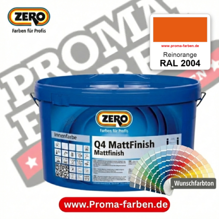 ZERO Q4 MattFinish RAL 2004 Reinorange – im ZERO-MiX-System, online kaufen bei Proma Farben