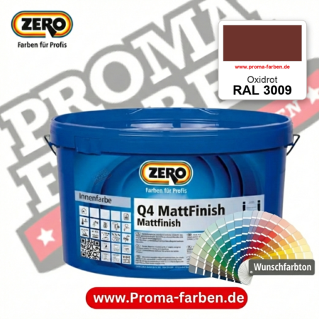ZERO Q4 MattFinish RAL 3009 Oxidrot – im ZERO-MiX-System, online kaufen bei Proma Farben