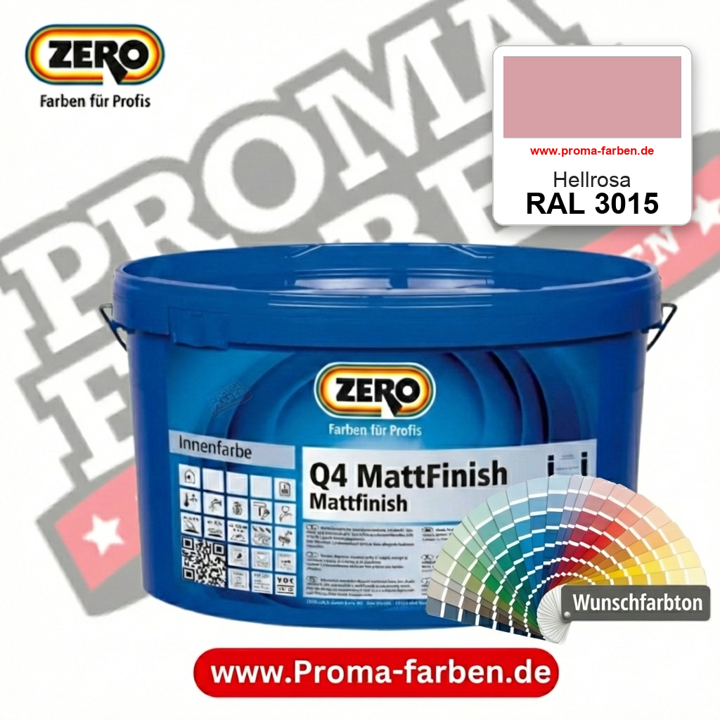 ZERO Q4 MattFinish RAL 3015 Hellrosa – im ZERO-MiX-System, online kaufen bei Proma Farben