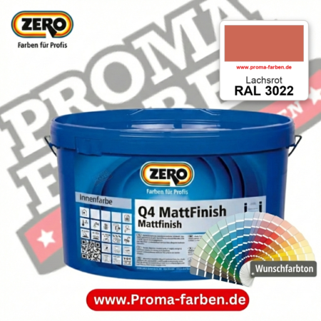 ZERO Q4 MattFinish RAL 3022 Lachsrot – im ZERO-MiX-System, online kaufen bei Proma Farben