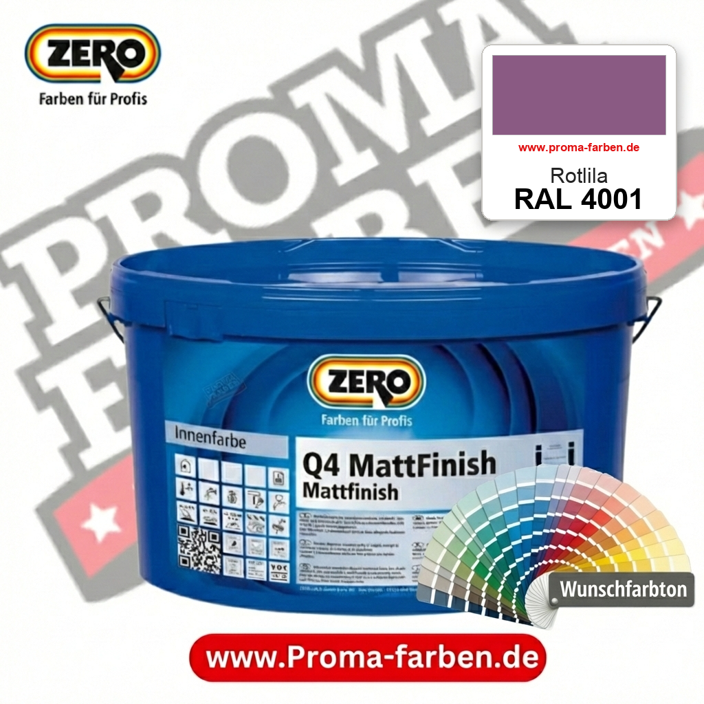ZERO Q4 MattFinish RAL 4001 Rotlila – im ZERO-MiX-System, online kaufen bei Proma Farben