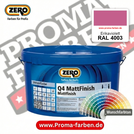 ZERO Q4 MattFinish RAL 4003 Erikaviolett – im ZERO-MiX-System, online kaufen bei Proma Farben