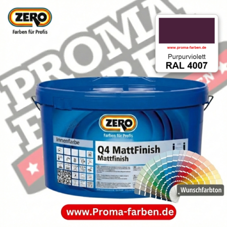 ZERO Q4 MattFinish RAL 4007 Purpurviolett – im ZERO-MiX-System, online kaufen bei Proma Farben