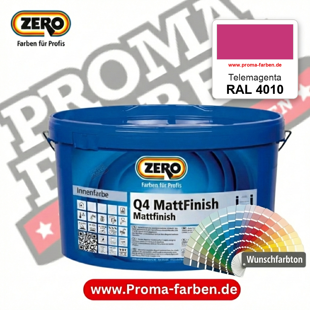 ZERO Q4 MattFinish RAL 4010 Telemagenta – im ZERO-MiX-System, online kaufen bei Proma Farben