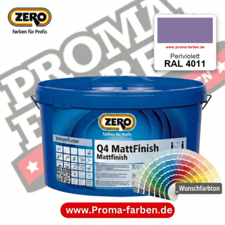 ZERO Q4 MattFinish RAL 4011 Perlviolett – im ZERO-MiX-System, online kaufen bei Proma Farben