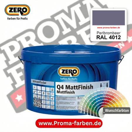 ZERO Q4 MattFinish RAL 4012 Perlbrombeer – im ZERO-MiX-System, online kaufen bei Proma Farben