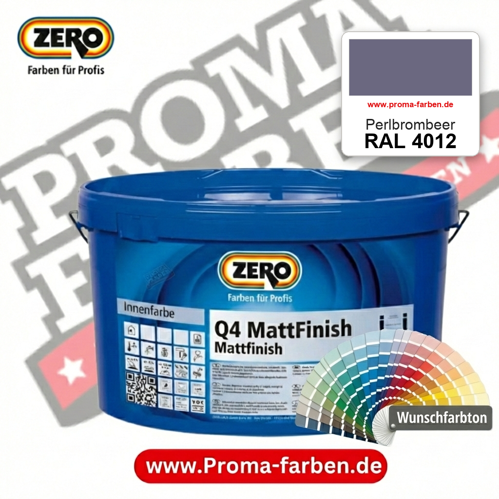 ZERO Q4 MattFinish RAL 4012 Perlbrombeer – im ZERO-MiX-System, online kaufen bei Proma Farben