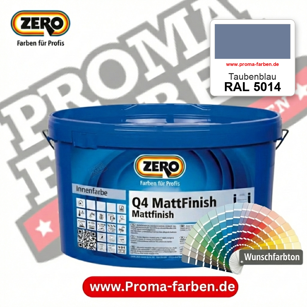 ZERO Q4 MattFinish RAL 5014 Taubenblau – im ZERO-MiX-System, online kaufen bei Proma Farben