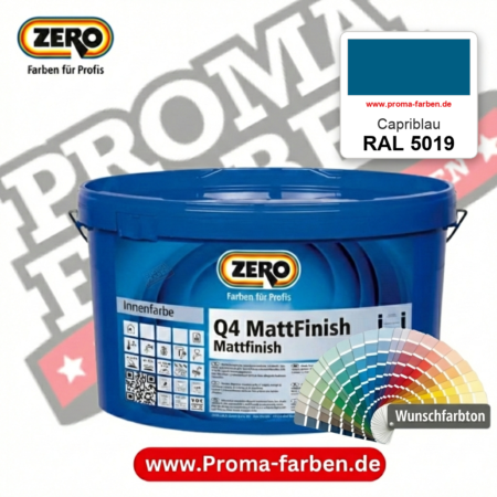 ZERO Q4 MattFinish RAL 5019 Capriblau – im ZERO-MiX-System, online kaufen bei Proma Farben