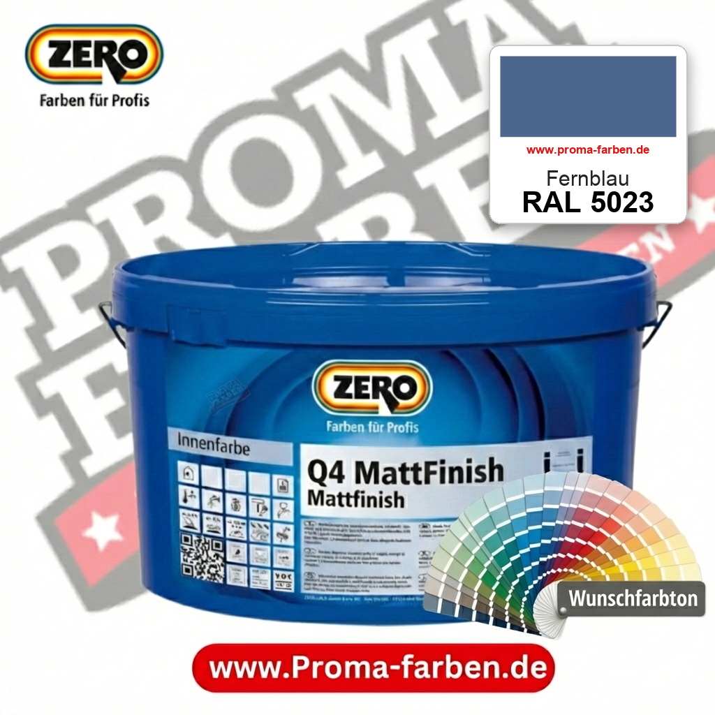 ZERO Q4 MattFinish RAL 5023 Fernblau – im ZERO-MiX-System, online kaufen bei Proma Farben