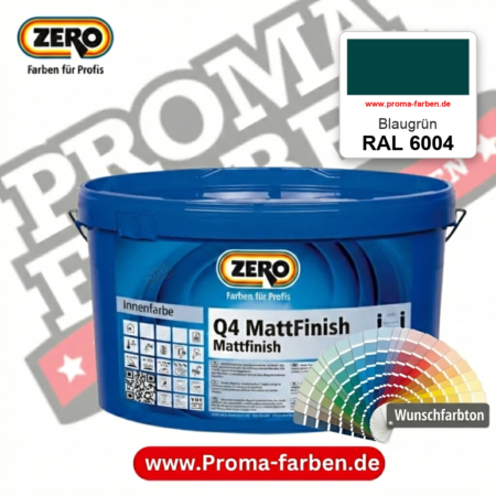 ZERO Q4 MattFinish RAL 6004 Blaugrün – im ZERO-MiX-System, online kaufen bei Proma Farben