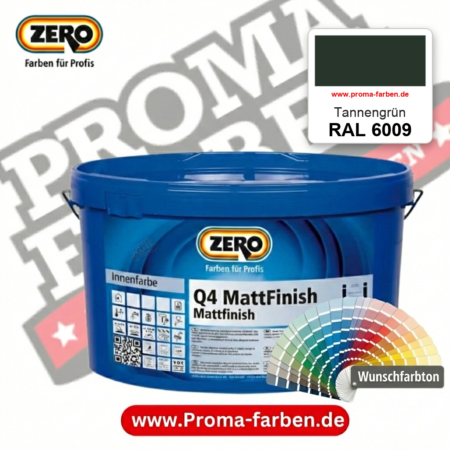ZERO Q4 MattFinish RAL 6009 Tannengrün – im ZERO-MiX-System, online kaufen bei Proma Farben