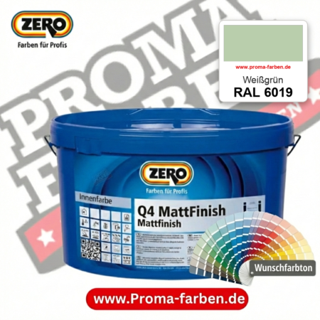ZERO Q4 MattFinish RAL 6019 Weißgrün – im ZERO-MiX-System, online kaufen bei Proma Farben
