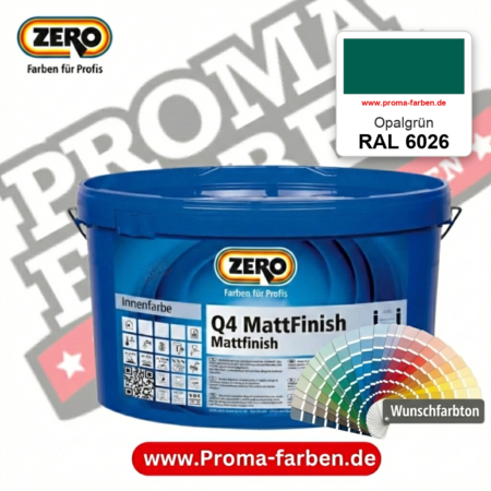 ZERO Q4 MattFinish RAL 6026 Opalgrün – im ZERO-MiX-System, online kaufen bei Proma Farben