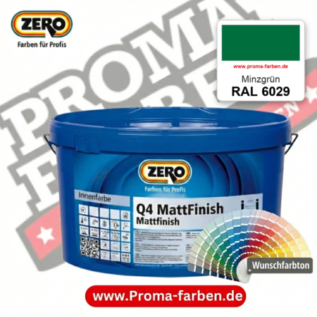 ZERO Q4 MattFinish RAL 6029 Minzgrün – im ZERO-MiX-System, online kaufen bei Proma Farben