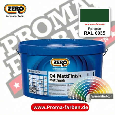 ZERO Q4 MattFinish RAL 6035 Perlgrün – im ZERO-MiX-System, online kaufen bei Proma Farben