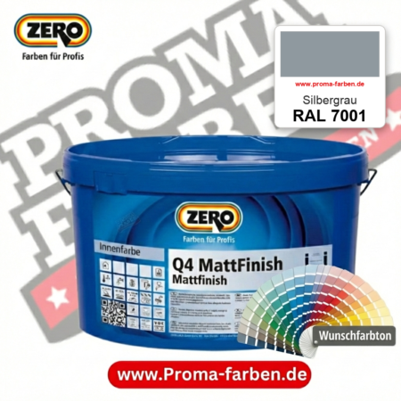 ZERO Q4 MattFinish RAL 7001 Silbergrau – im ZERO-MiX-System, online kaufen bei Proma Farben