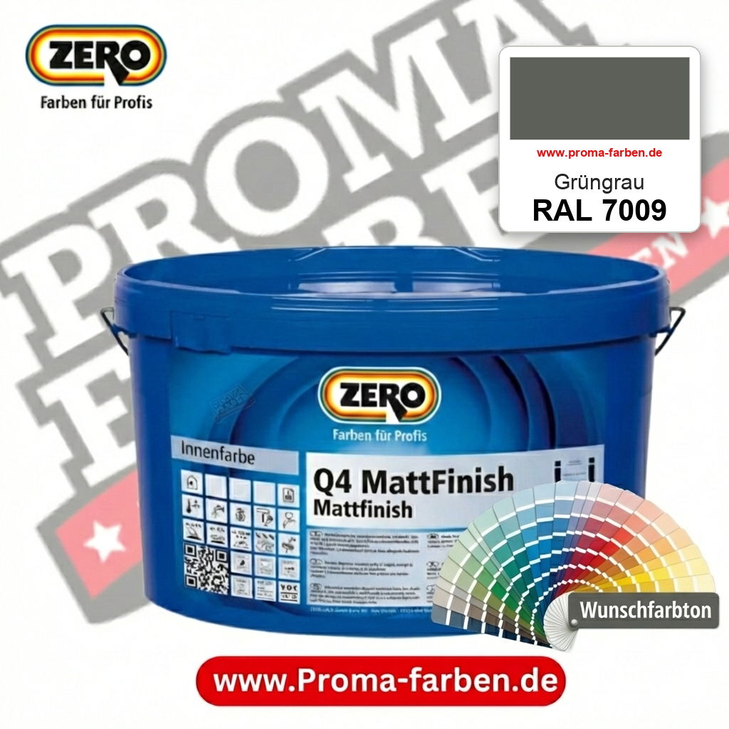 ZERO Q4 MattFinish RAL 7009 Grüngrau – im ZERO-MiX-System, online kaufen bei Proma Farben