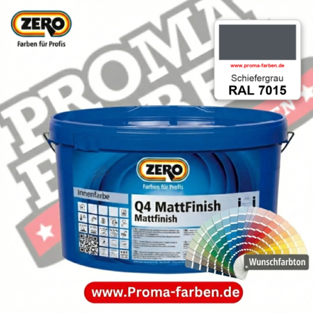 ZERO Q4 MattFinish RAL 7015 Schiefergrau – im ZERO-MiX-System, online kaufen bei Proma Farben