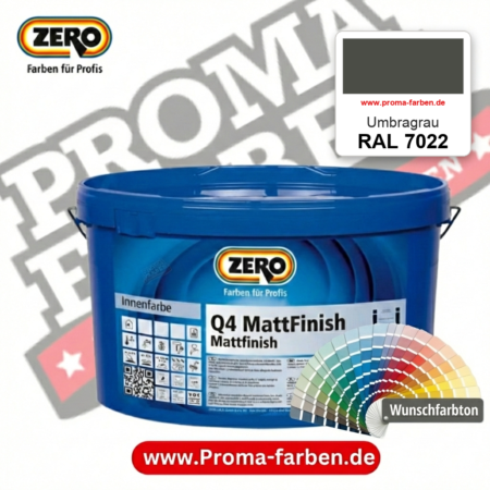 ZERO Q4 MattFinish RAL 7022 Umbragrau – im ZERO-MiX-System, online kaufen bei Proma Farben