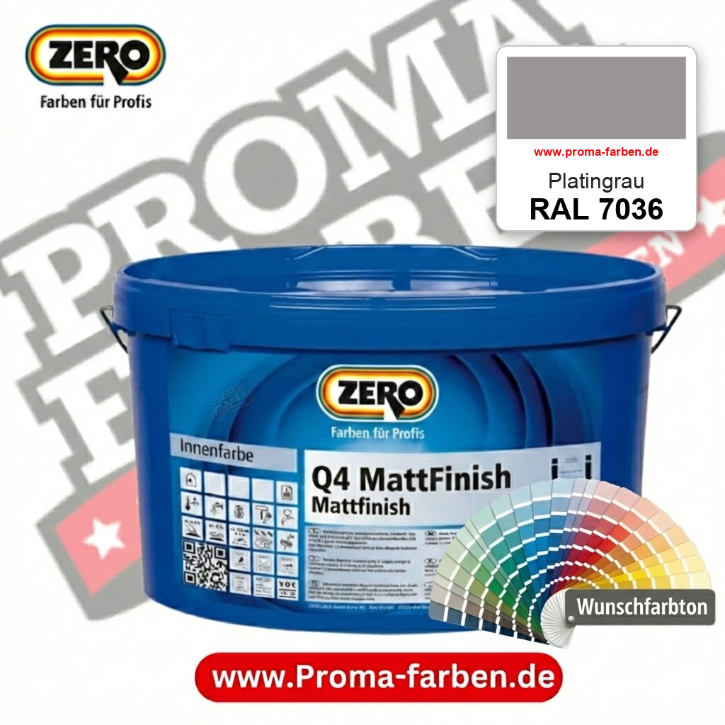 ZERO Q4 MattFinish RAL 7036 Platingrau – im ZERO-MiX-System, online kaufen bei Proma Farben