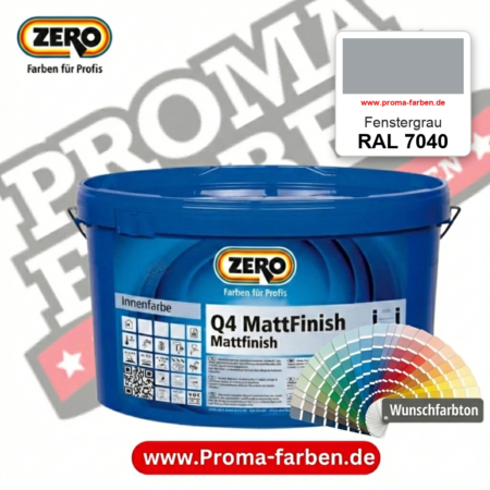 ZERO Q4 MattFinish RAL 7040 Fenstergrau – im ZERO-MiX-System, online kaufen bei Proma Farben