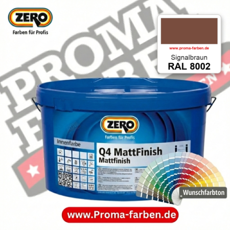 ZERO Q4 MattFinish RAL 8002 Signalbraun – im ZERO-MiX-System, online kaufen bei Proma Farben