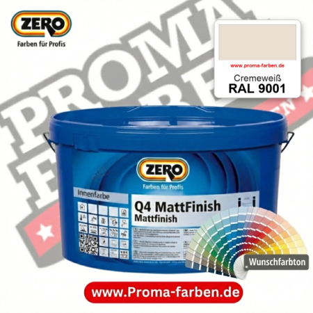 ZERO Q4 MattFinish RAL 9001 Cremeweiß – im ZERO-MiX-System, online kaufen bei Proma Farben