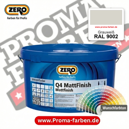 ZERO Q4 MattFinish RAL 9002 Grauweiß – im ZERO-MiX-System, online kaufen bei Proma Farben