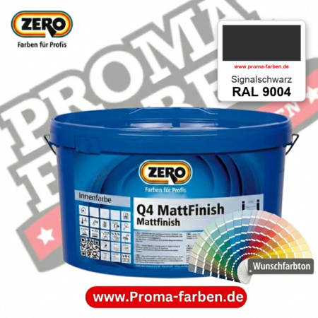 ZERO Q4 MattFinish RAL 9004 Signalschwarz – im ZERO-MiX-System, online kaufen bei Proma Farben