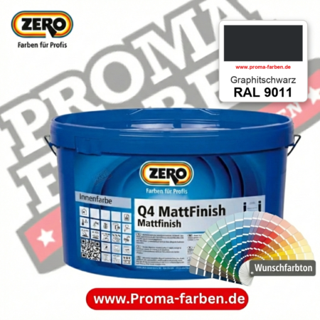 ZERO Q4 MattFinish RAL 9011 Graphitschwarz – im ZERO-MiX-System, online kaufen bei Proma Farben