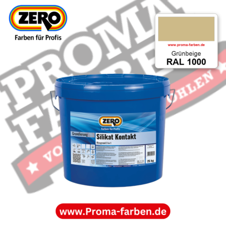 ZERO Sol-Silikatfarbe RAL 1000 Grünbeige – im ZERO-MiX-System, online kaufen bei Proma Farben