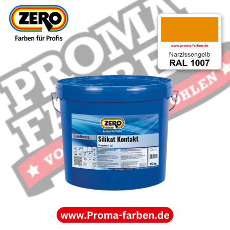 ZERO Sol-Silikatfarbe RAL 1007 Narzissengelb – im ZERO-MiX-System, online kaufen bei Proma Farben