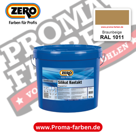 ZERO Sol-Silikatfarbe RAL 1011 Braunbeige – im ZERO-MiX-System, online kaufen bei Proma Farben