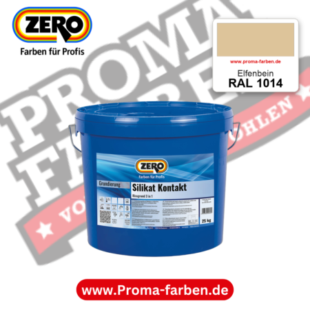 ZERO Sol-Silikatfarbe RAL 1014 Elfenbein – im ZERO-MiX-System, online kaufen bei Proma Farben