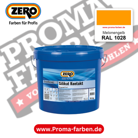ZERO Sol-Silikatfarbe RAL 1028 Melonengelb – im ZERO-MiX-System, online kaufen bei Proma Farben