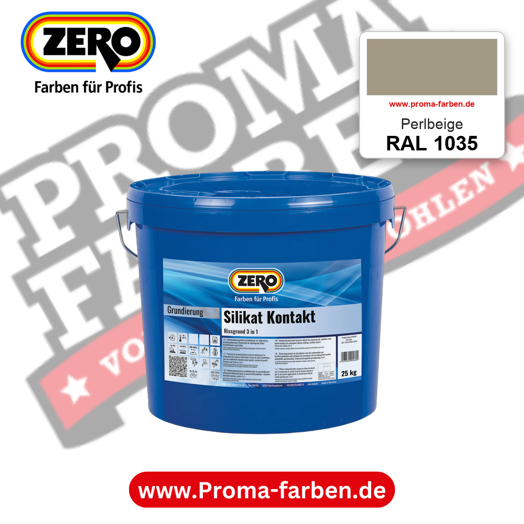 ZERO Sol-Silikatfarbe RAL 1035 Perlbeige – im ZERO-MiX-System, online kaufen bei Proma Farben