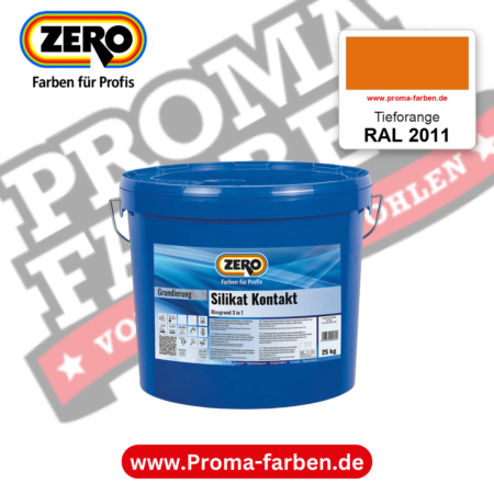 ZERO Sol-Silikatfarbe RAL 2011 Tieforange – im ZERO-MiX-System, online kaufen bei Proma Farben