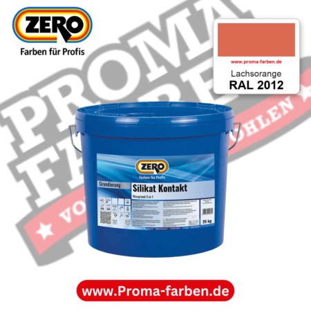 ZERO Sol-Silikatfarbe RAL 2012 Lachsorange – im ZERO-MiX-System, online kaufen bei Proma Farben
