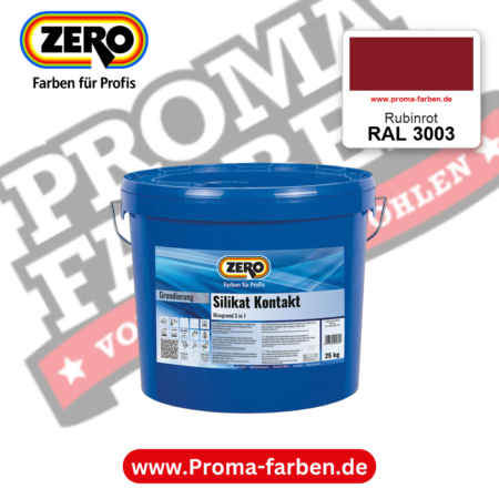 ZERO Sol-Silikatfarbe RAL 3003 Rubinrot – im ZERO-MiX-System, online kaufen bei Proma Farben