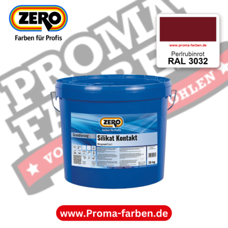 ZERO Sol-Silikatfarbe RAL 3032 Perlrubinrot – im ZERO-MiX-System, online kaufen bei Proma Farben