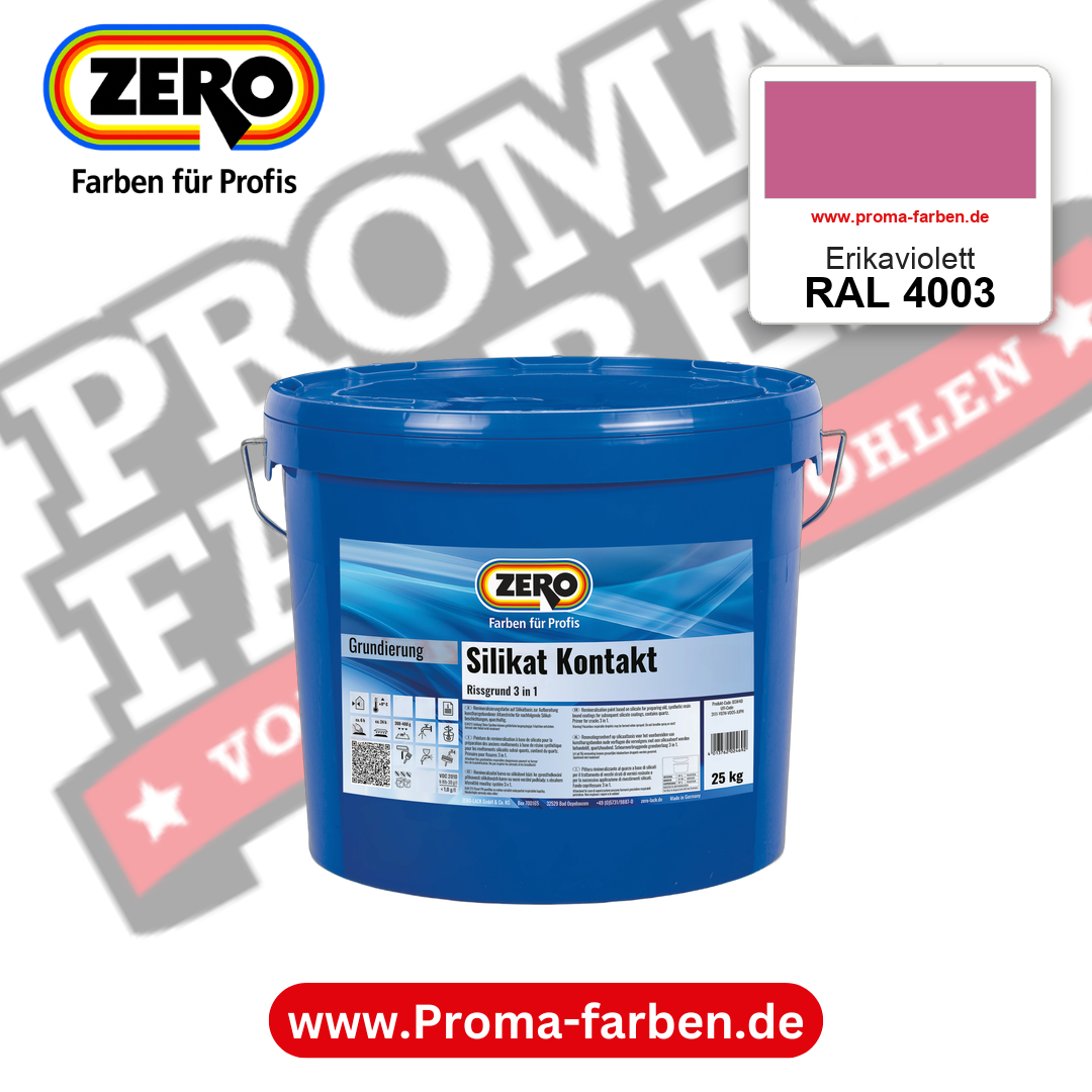 ZERO Sol-Silikatfarbe RAL 4003 Erikaviolett – im ZERO-MiX-System, online kaufen bei Proma Farben