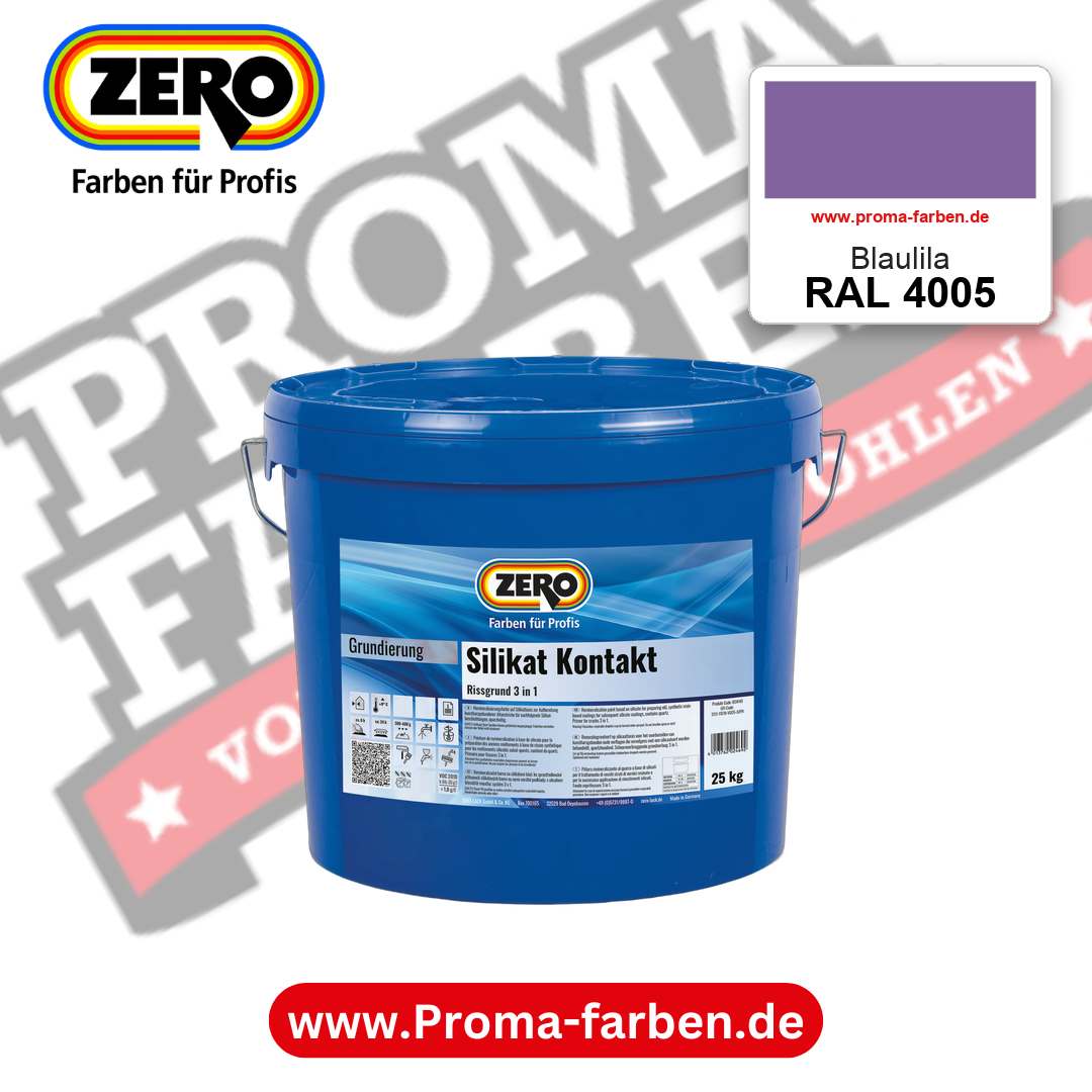 ZERO Sol-Silikatfarbe RAL 4005 Blaulila – im ZERO-MiX-System, online kaufen bei Proma Farben