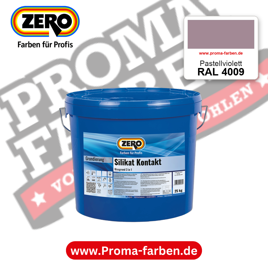 ZERO Sol-Silikatfarbe RAL 4009 Pastellviolett – im ZERO-MiX-System, online kaufen bei Proma Farben